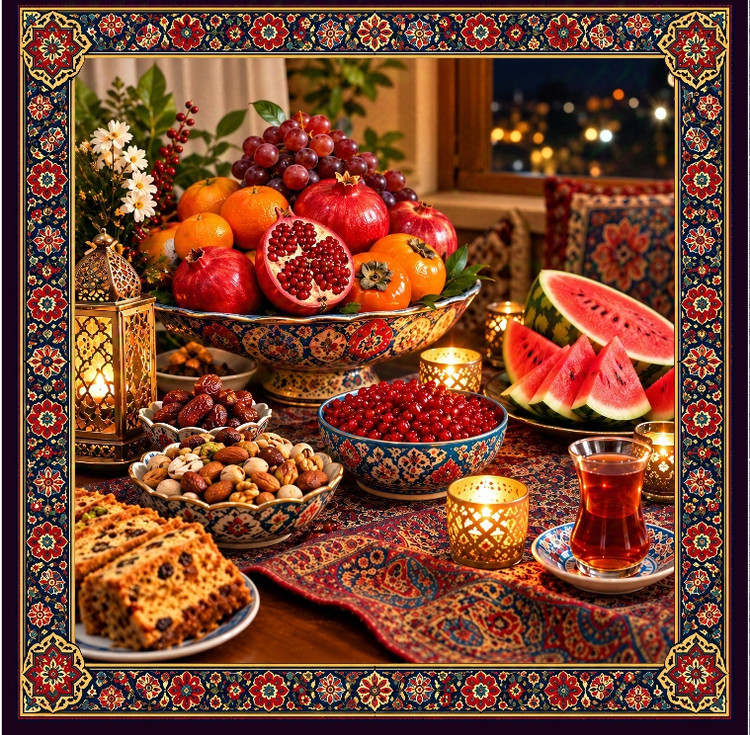 پنل رومیزی و سفره یلدایی مخمل پشت آستر درجه یک 👌